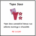 Tapa Sexo Comestível Chocolate